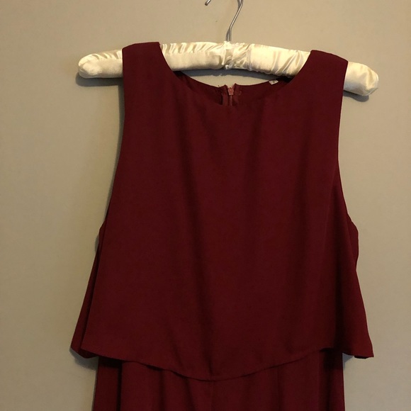Maroon Jumpsuit - Picture 2 of 4